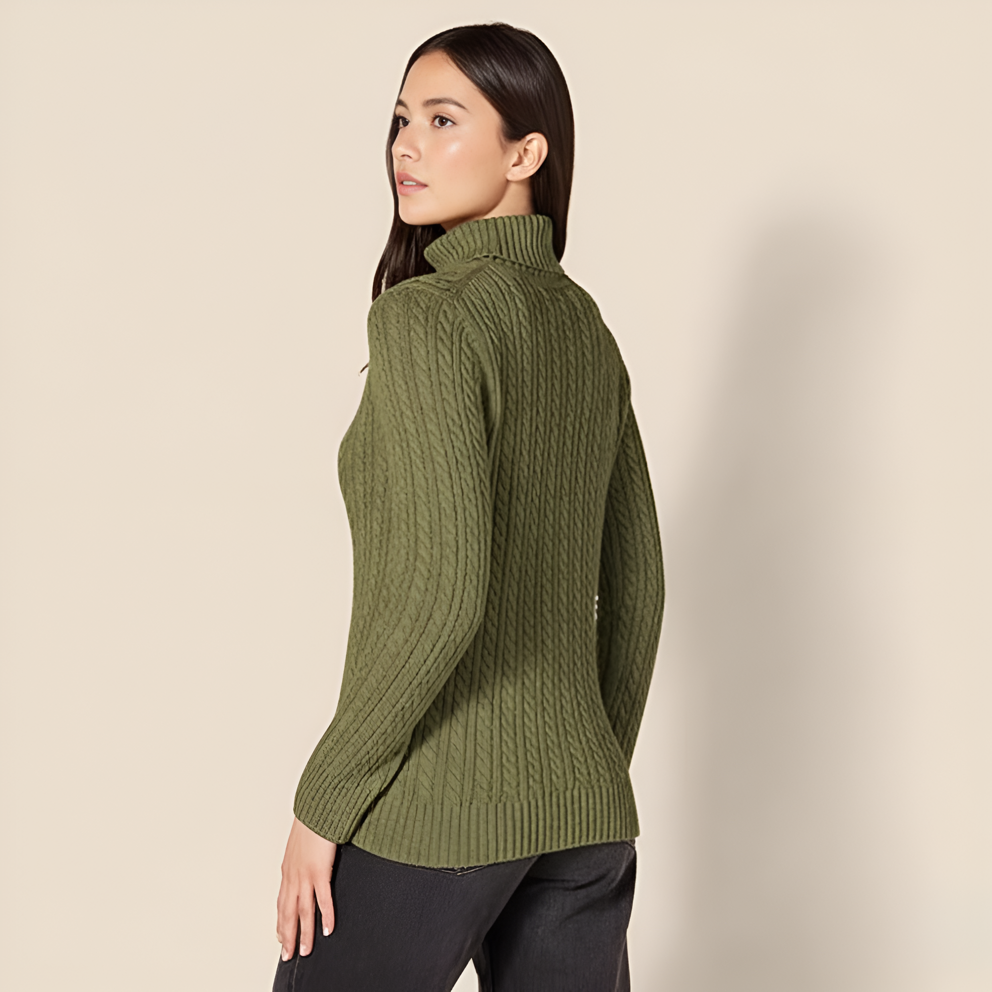 Classic Fisherman Cable Knit Sweater