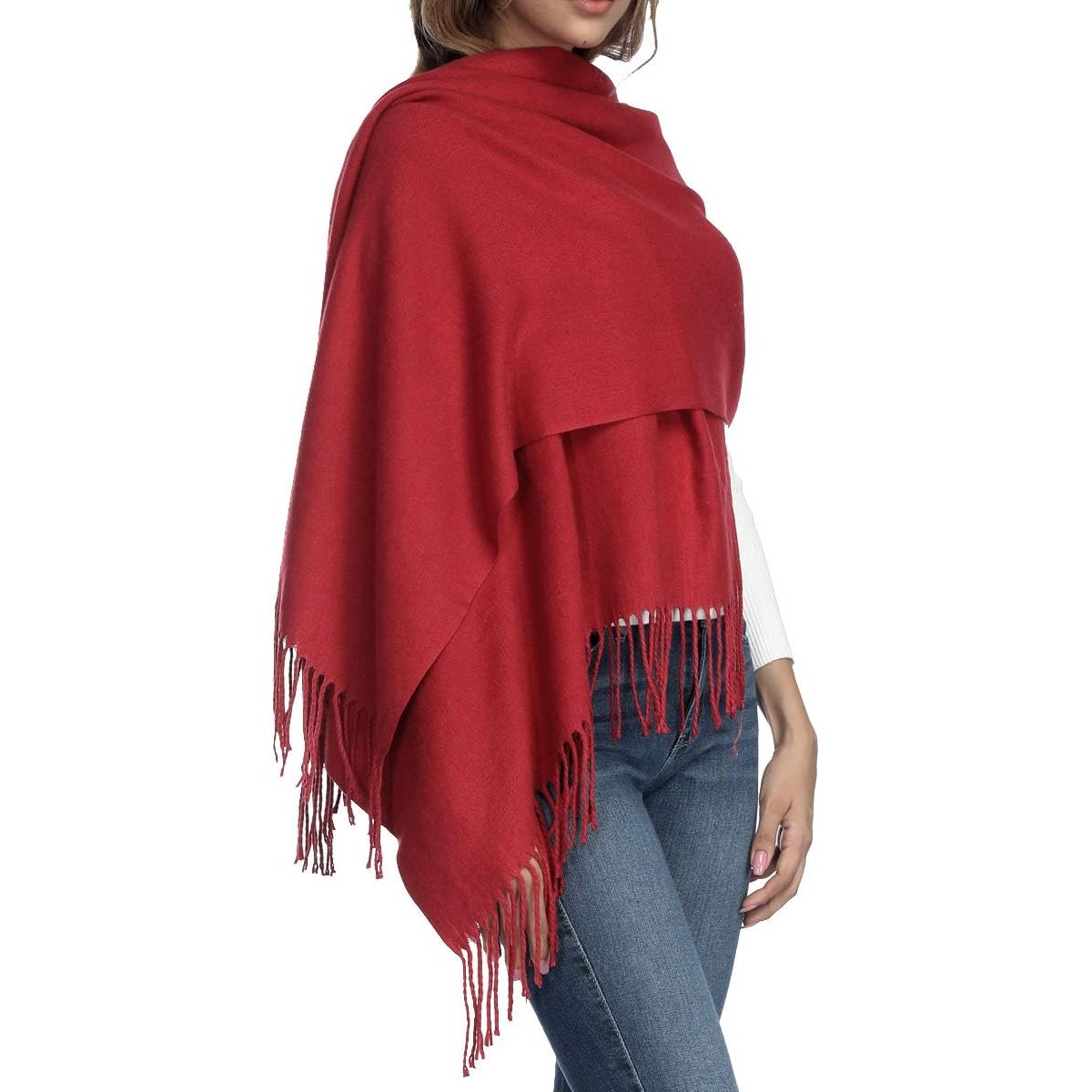 Casual Oversized Pashmina Shawl Wrap For Women