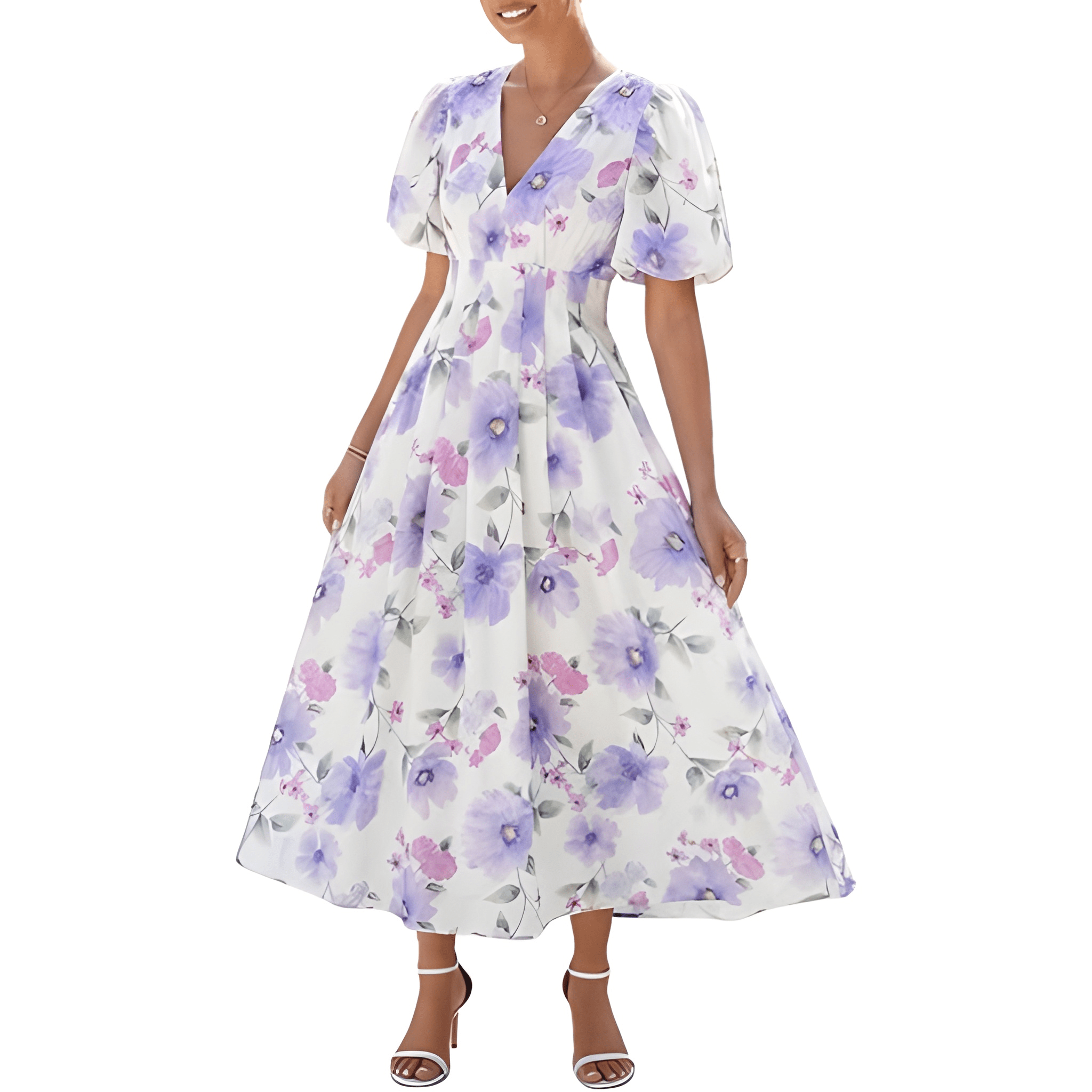 Summer And Spring Floral Maxi Dress 2026 For Women