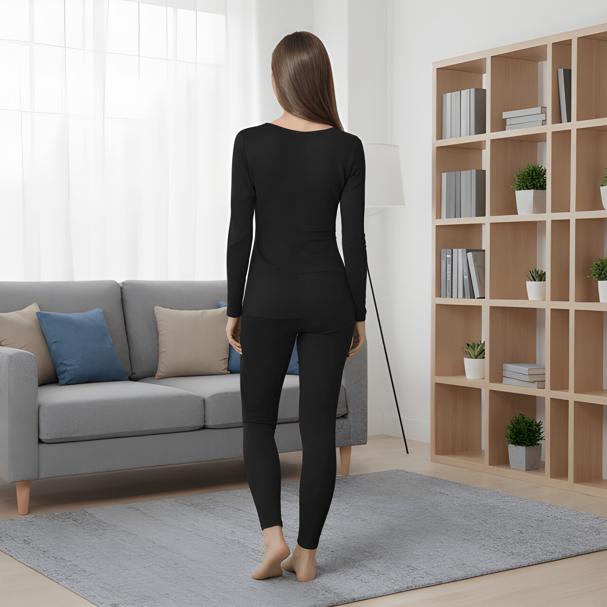 Fleece Lined Thermal Base Layer Underwear Set For Women-My Comfy Blouse