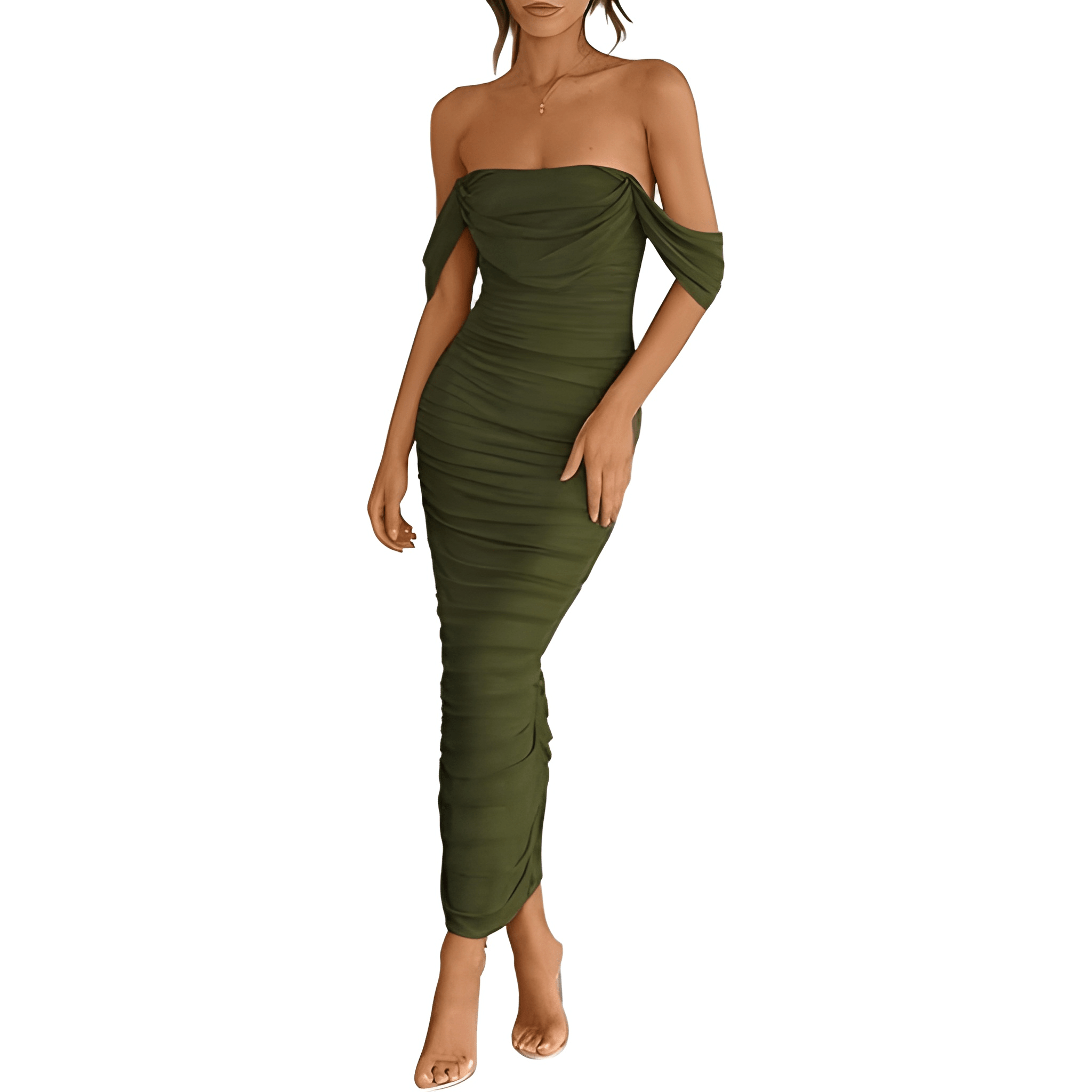 Summer And Ruched Bodycon Sleeveless Maxi Dress Dresses For Women