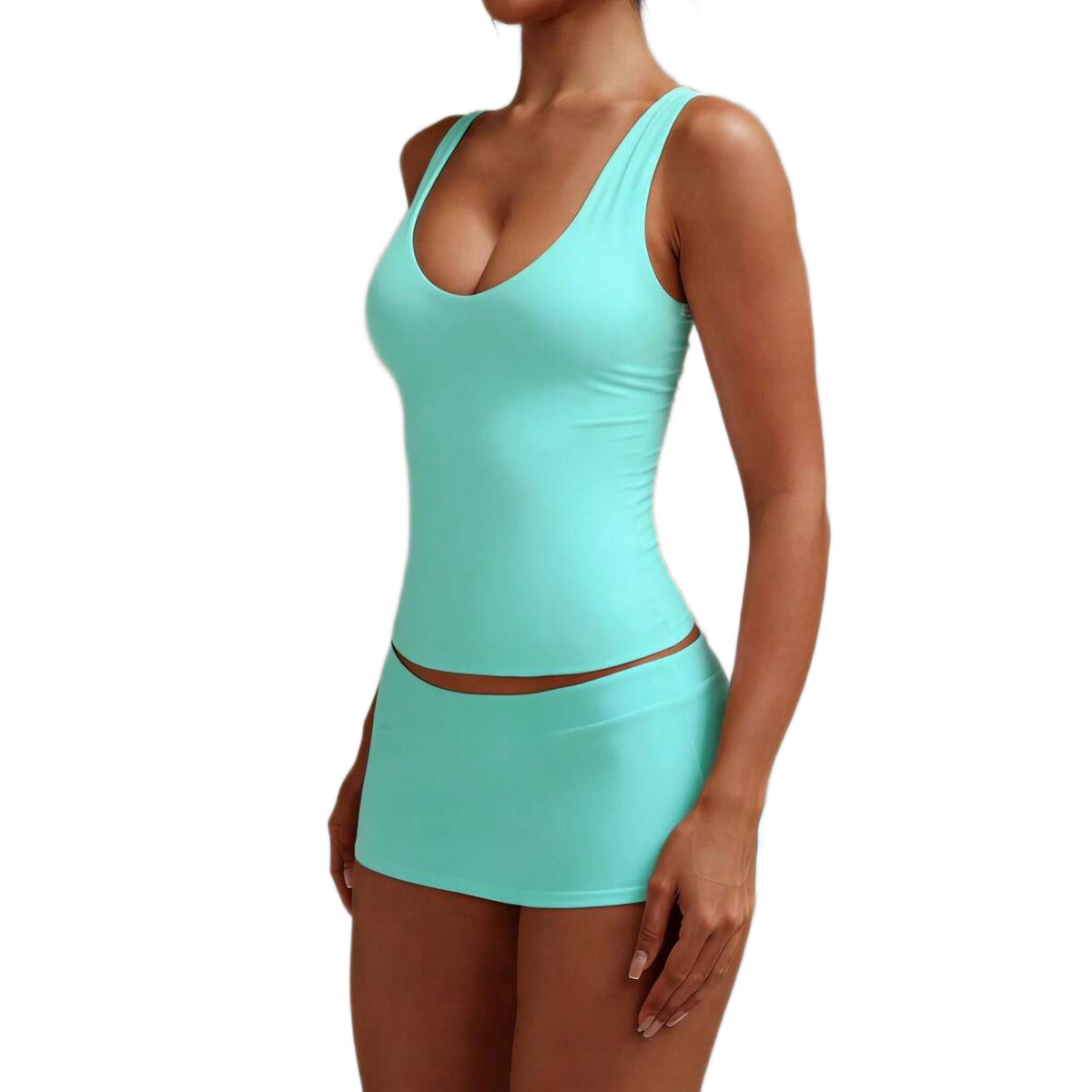 Casual Double Layer High Elasticity Sleeveless Tank Top For Women