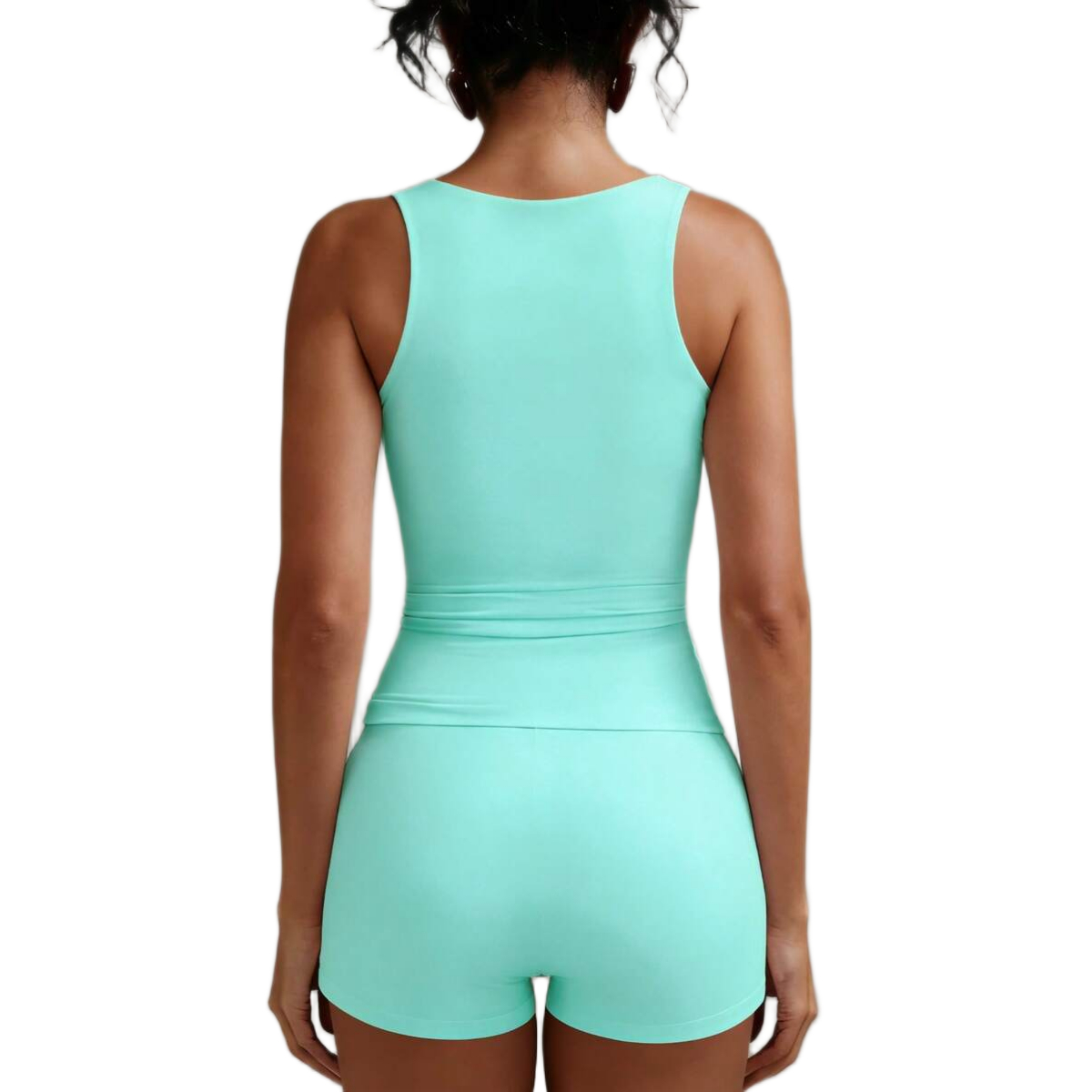 Casual Double Layer High Elasticity Sleeveless Tank Top For Women