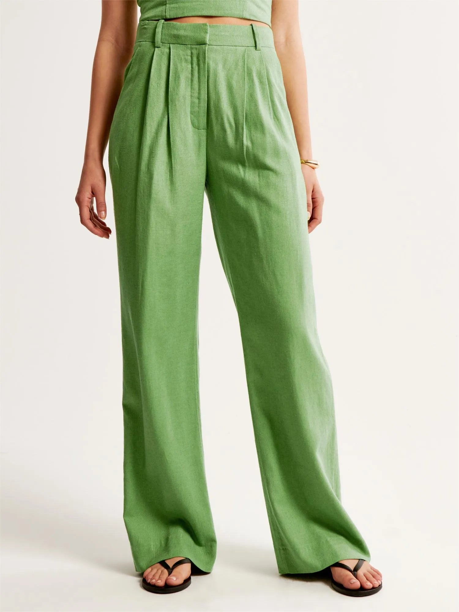 Tailored And Lifted Linen Blend Set-My Comfy Blouse