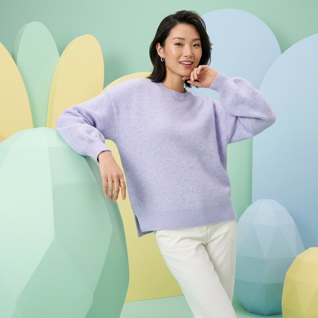 Casual Long Sleeve Round Design Sweaters For Women