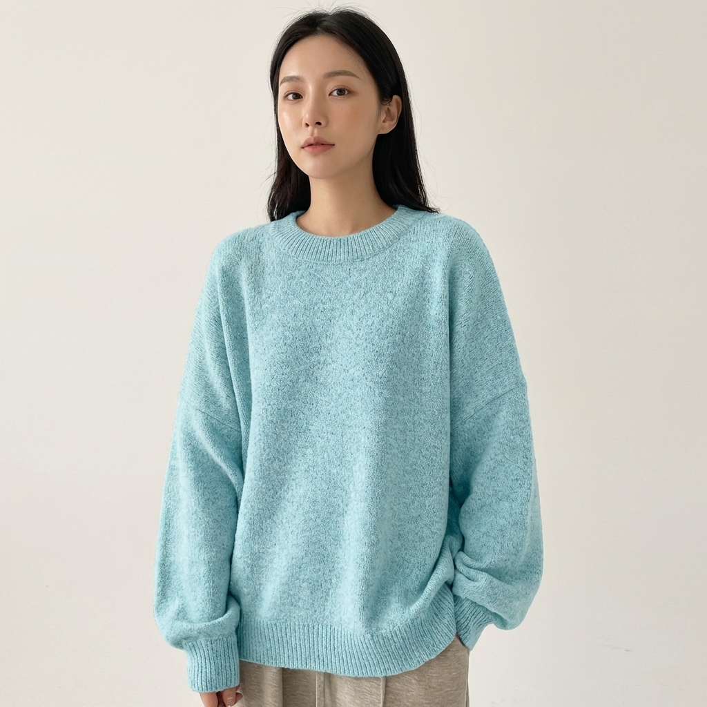 Casual Long Sleeve Round Design Sweaters For Women