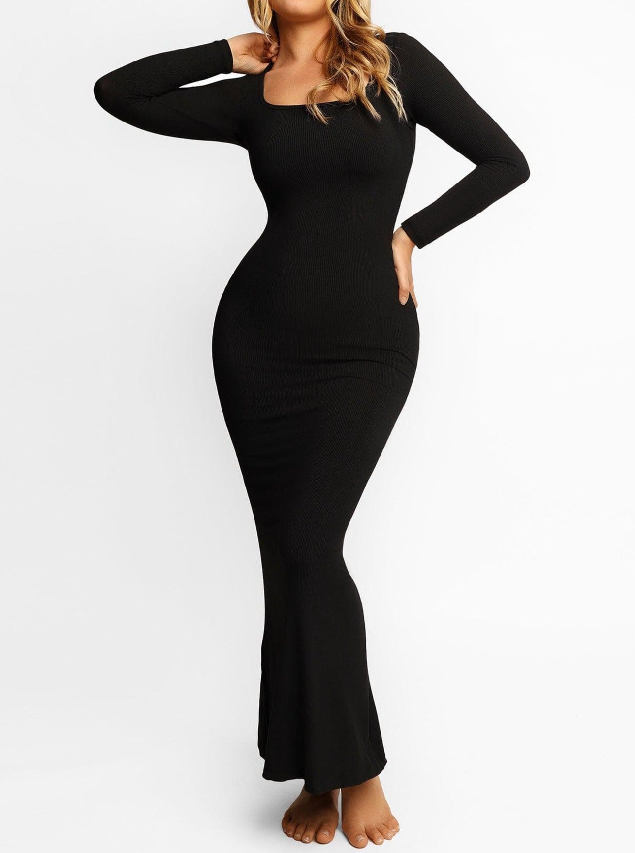 Built-In Shapewear Modal Lounge Dresses-My Comfy Blouse