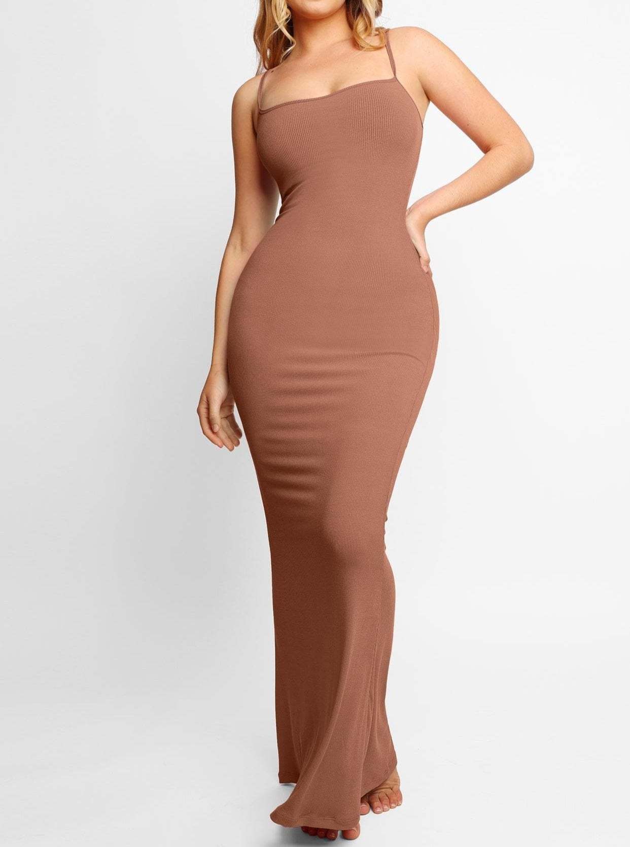 Built-In Shapewear Modal Lounge Dresses