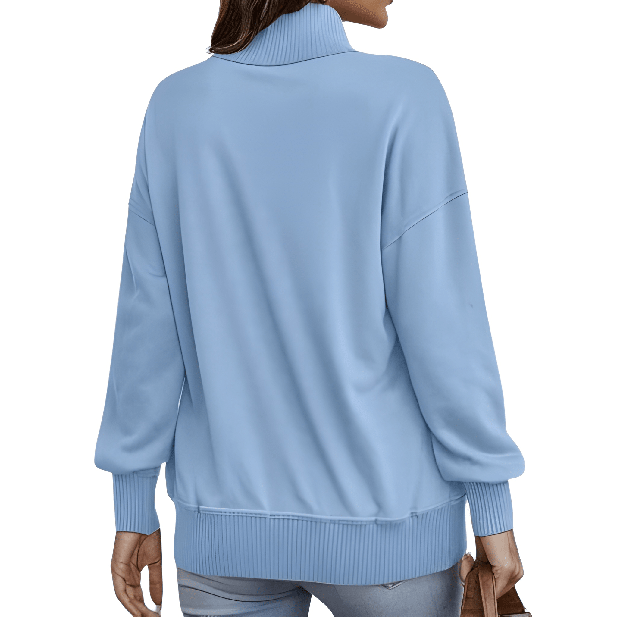 Lightweight Buttoned Drawstring Pullover Top For Women