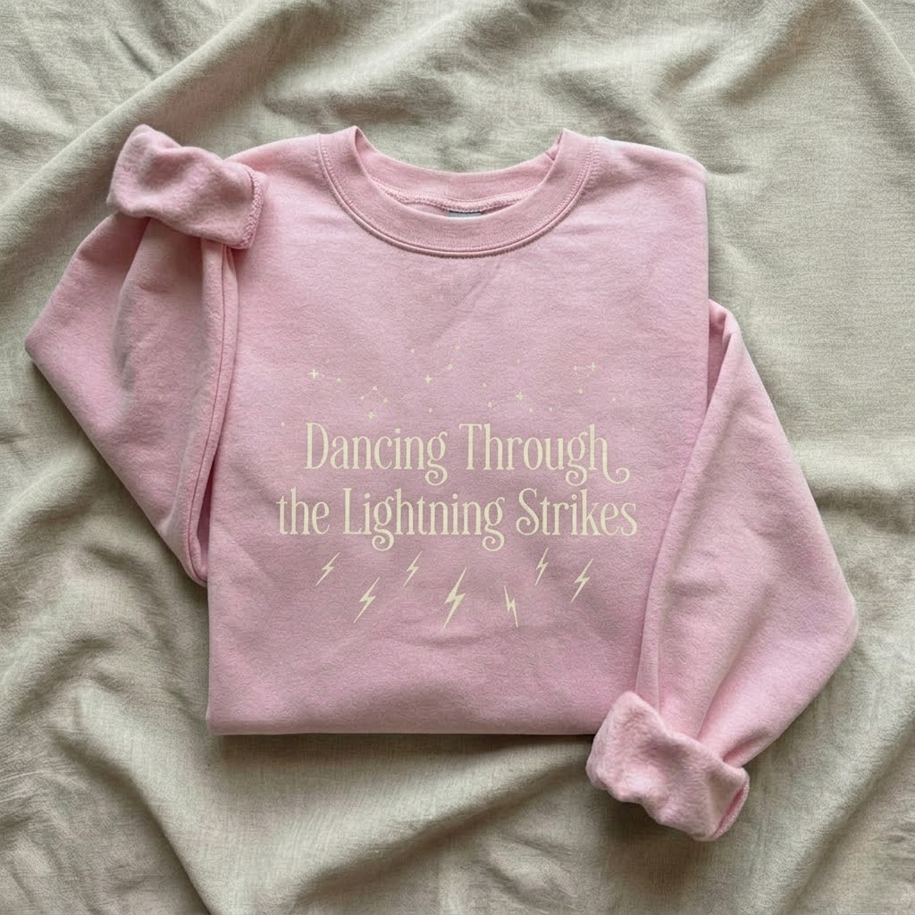 Inspirational Quote Printed Crewneck Sweatshirt
