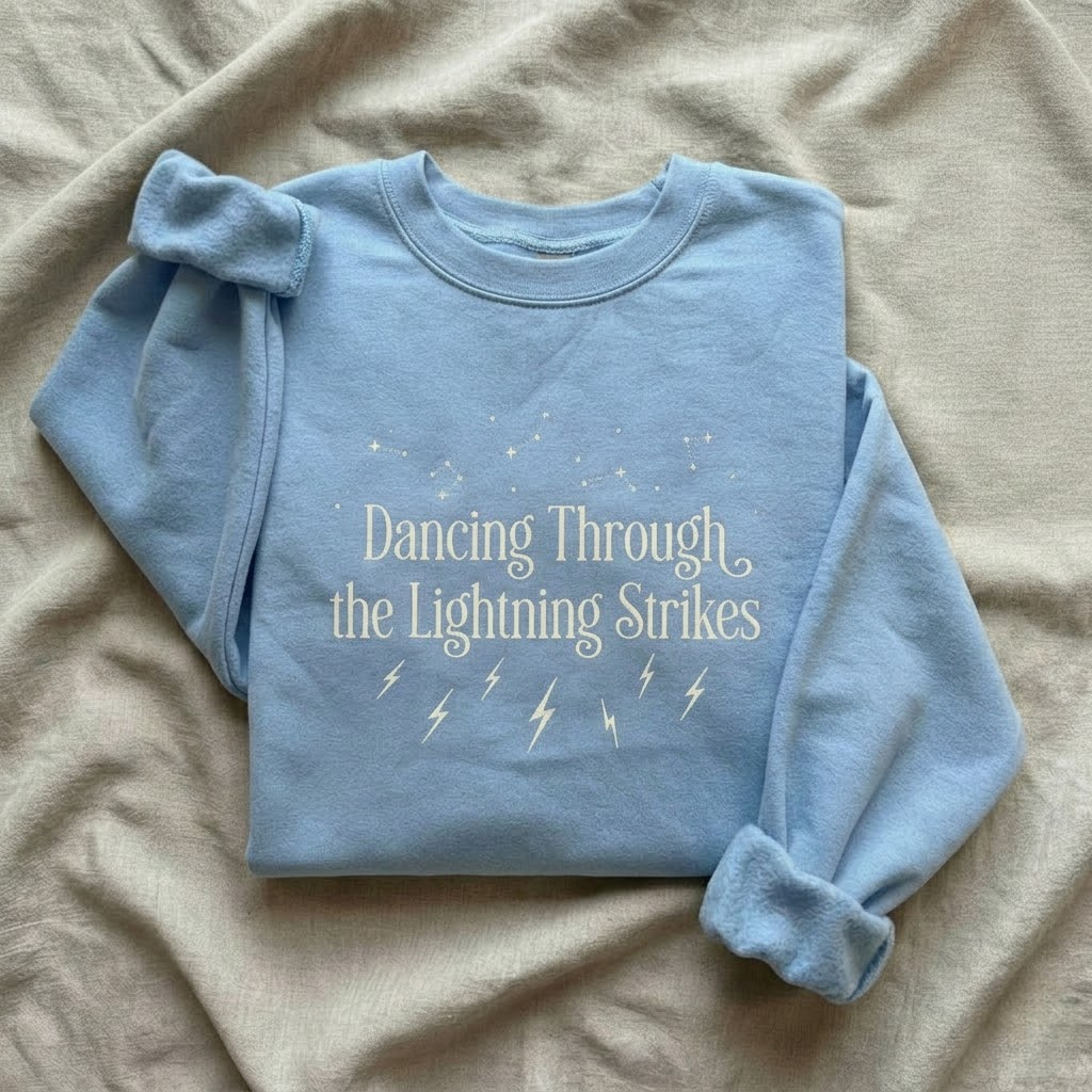 Inspirational Quote Printed Crewneck Sweatshirt