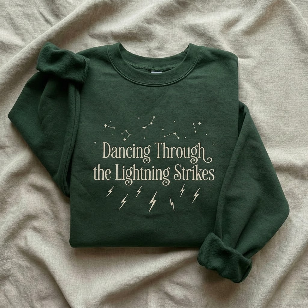 Inspirational Quote Printed Crewneck Sweatshirt
