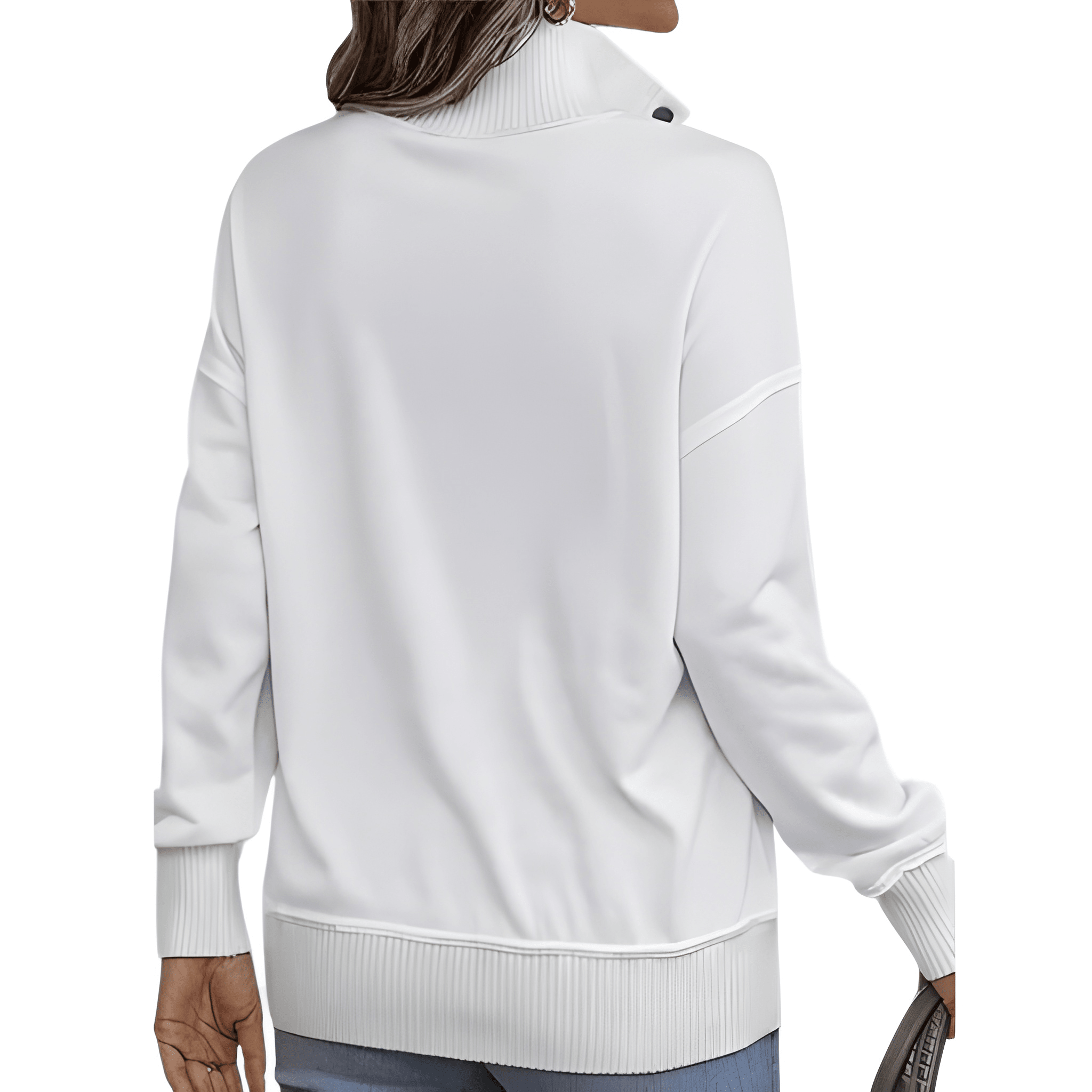 Lightweight Buttoned Drawstring Pullover Top For Women