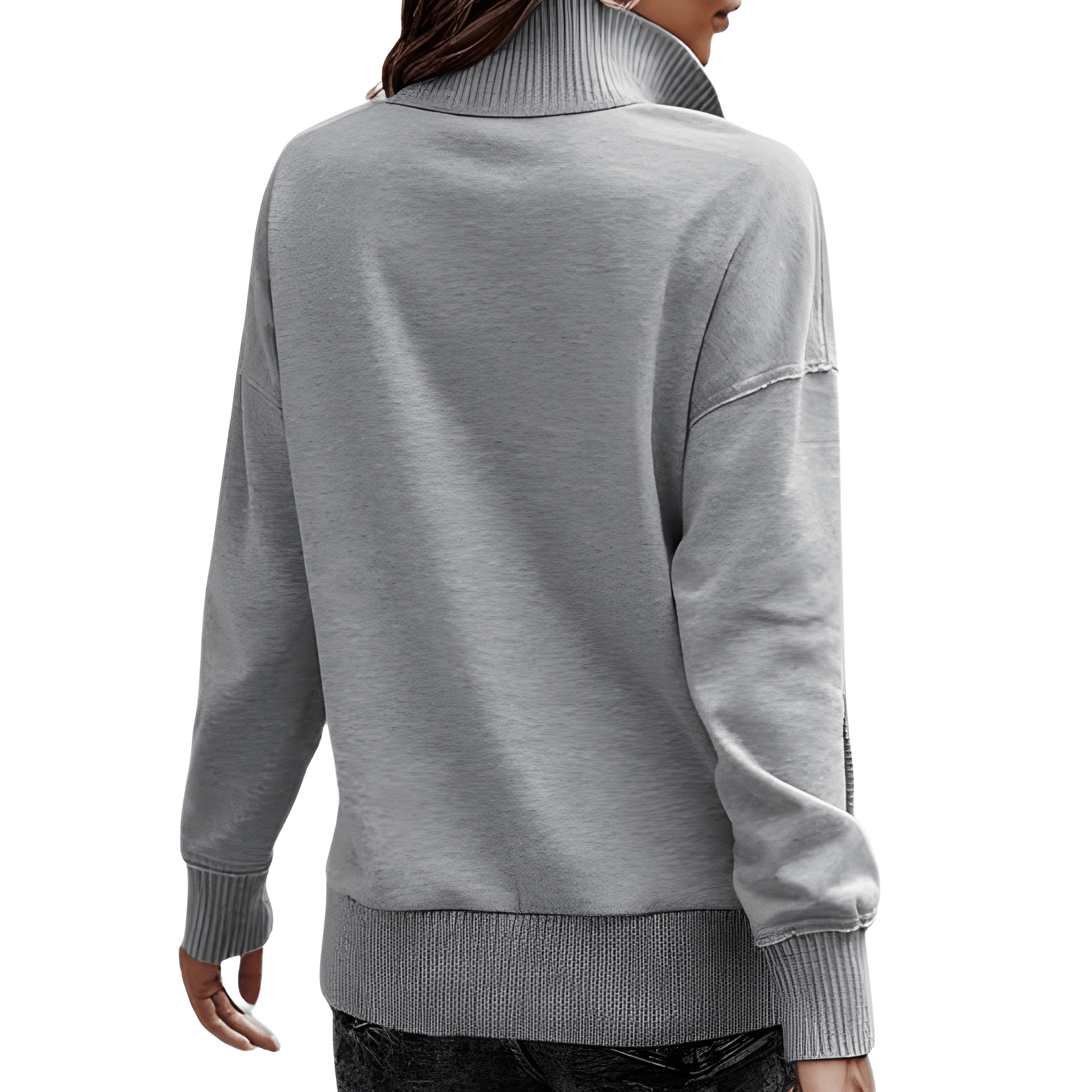 Lightweight Buttoned Drawstring Pullover Top For Women