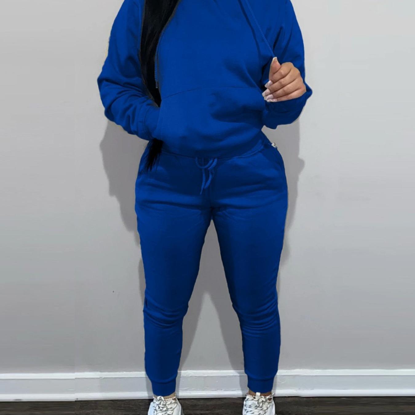 Casual Hoodie And Jogger Set For Women