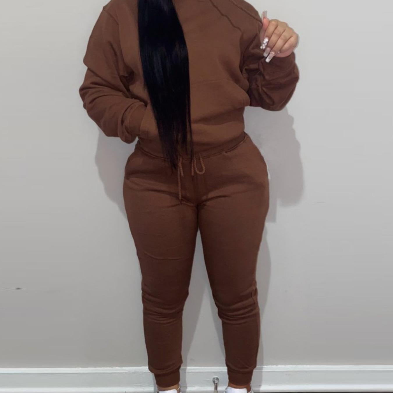 Casual Hoodie And Jogger Set For Women