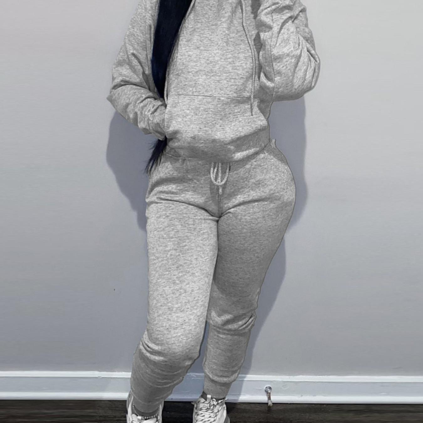 Casual Hoodie And Jogger Set For Women