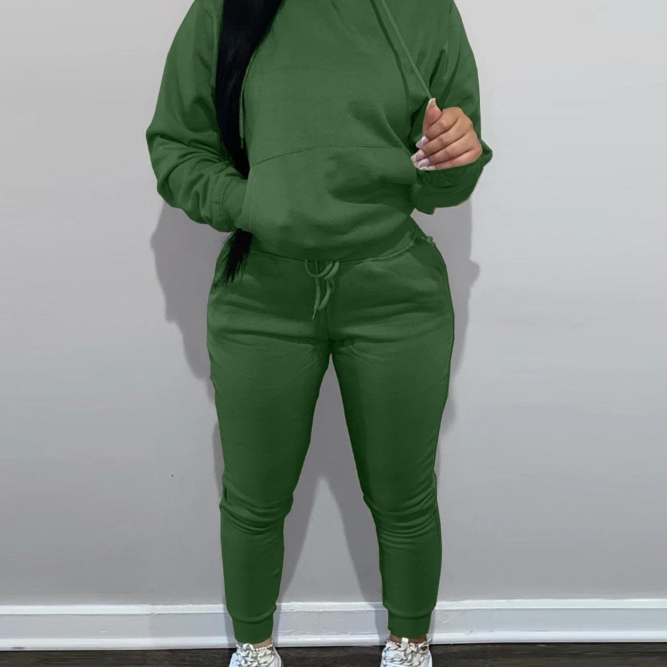 Casual Hoodie And Jogger Set For Women