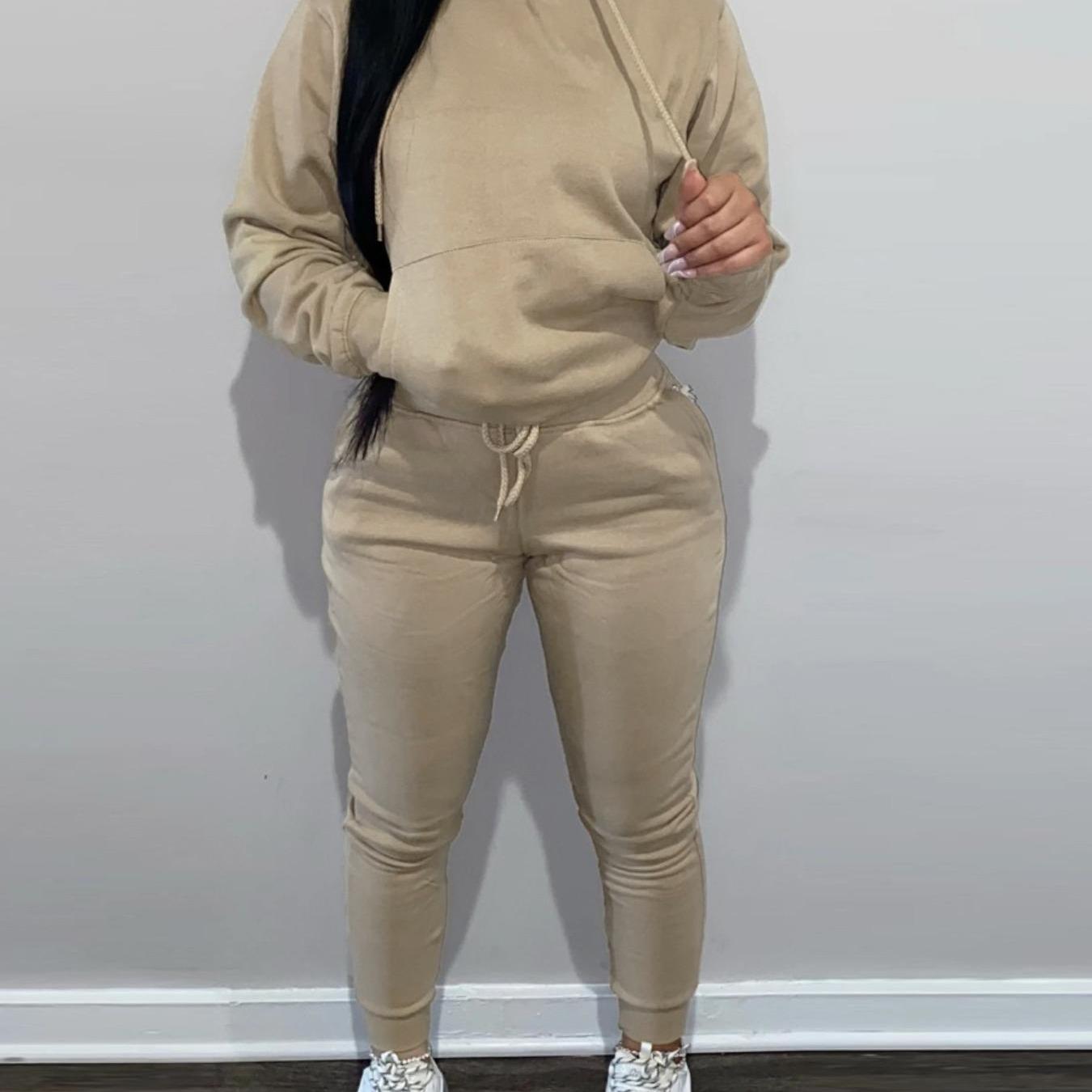 Casual Hoodie And Jogger Set For Women