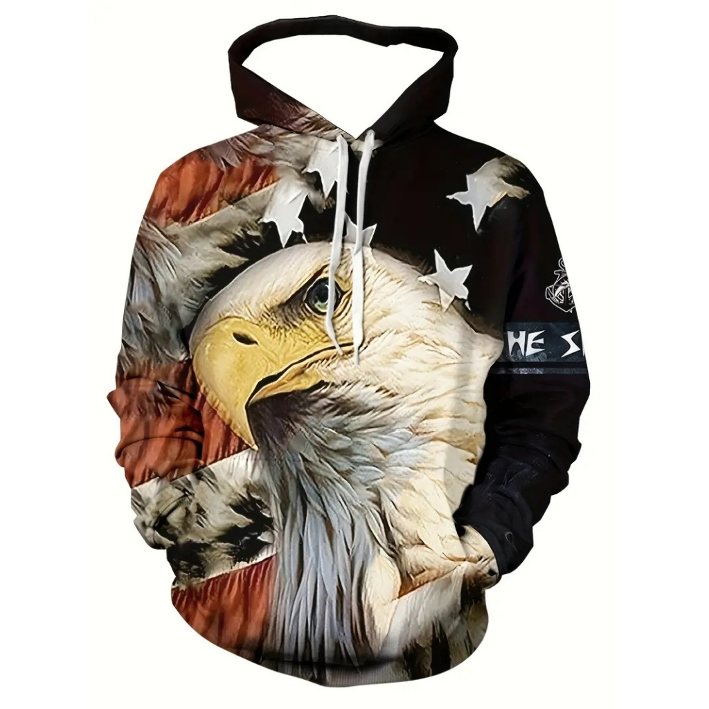 Eagle Pattern 3D Sweatshirt