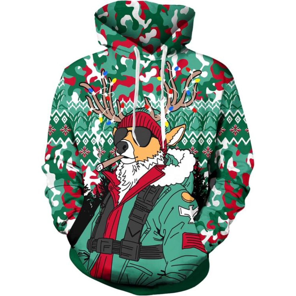 Xmas Funny Cool Hoodies With Pocket 