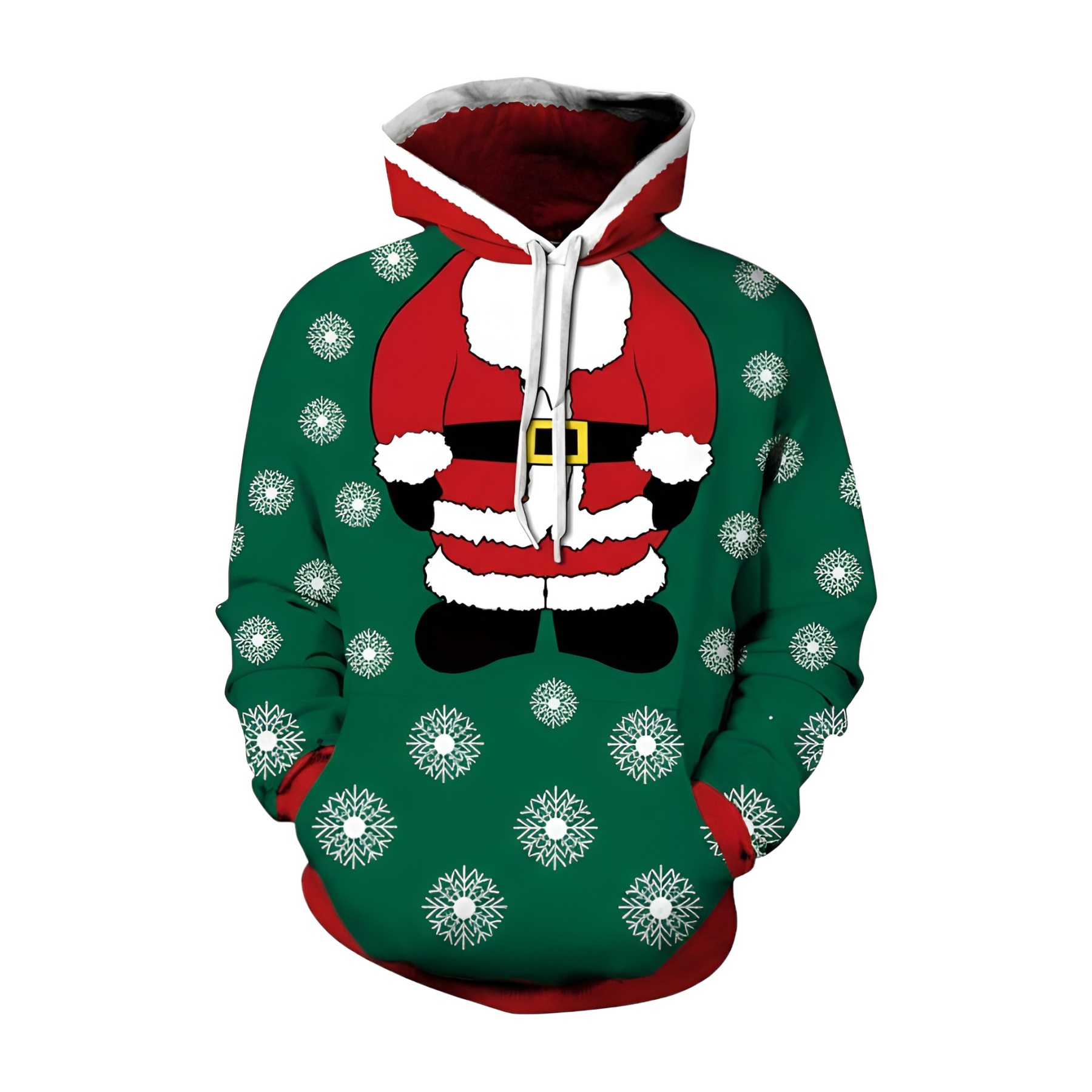 Funny 3D Graphic Christmas Hoodie For Men