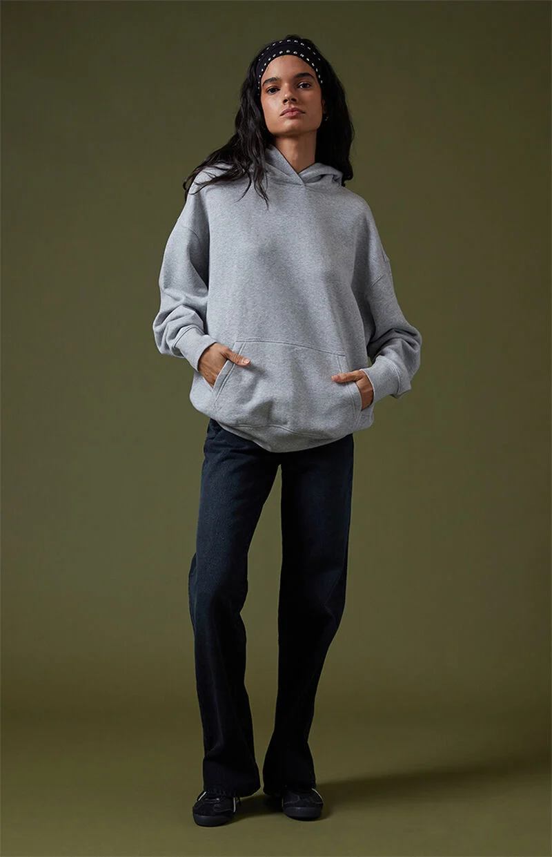 Casual Fit Long Sleeve Pullover Hoodie For Women