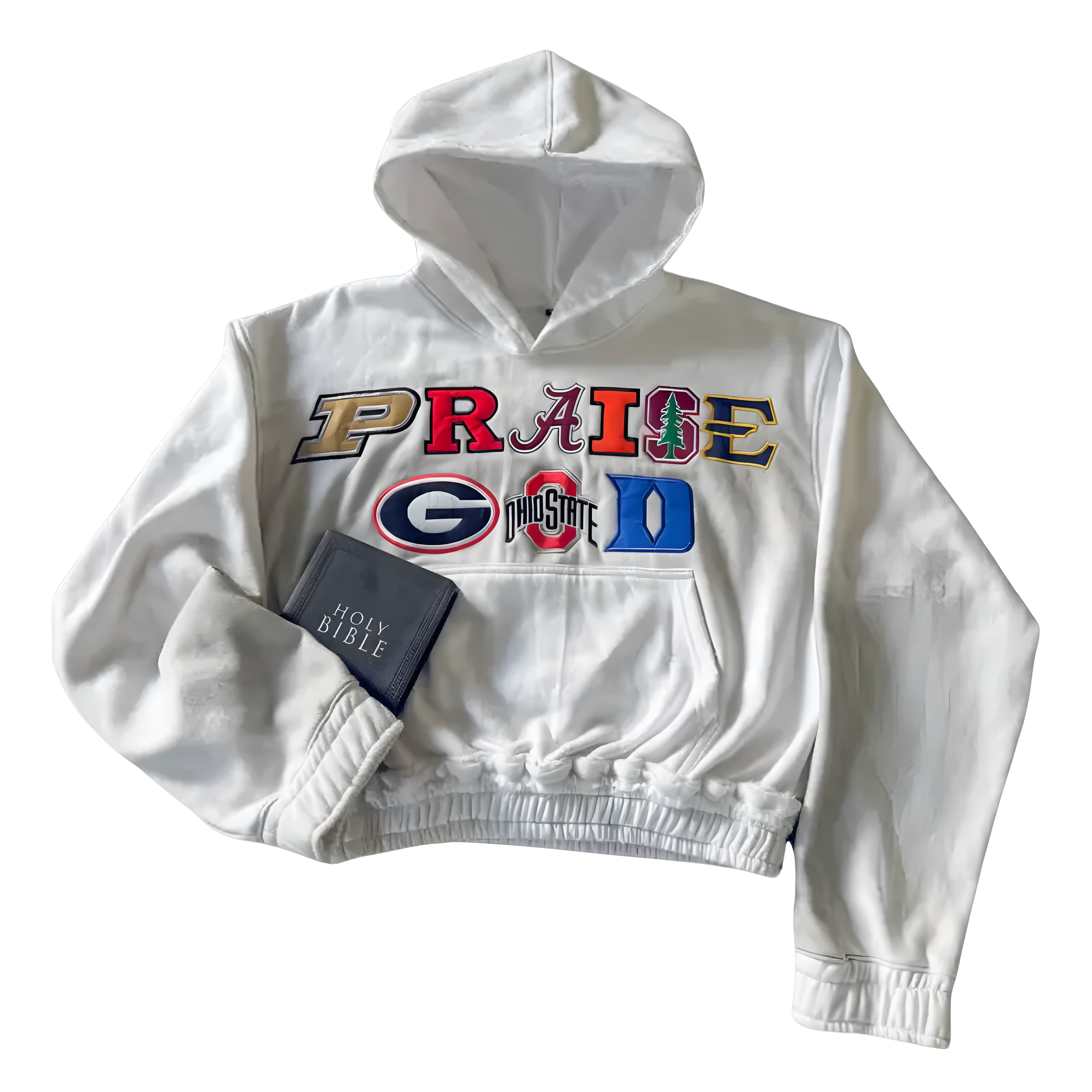 Praise God Graphic Themed Hoodie 