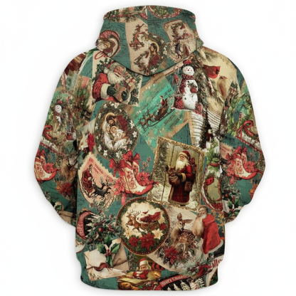 Christmas Santa Claus All Over Print Hoodie