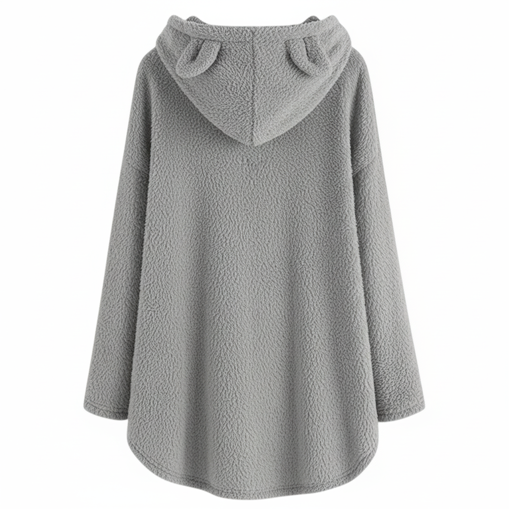 Cat Print Thermal Hoodie