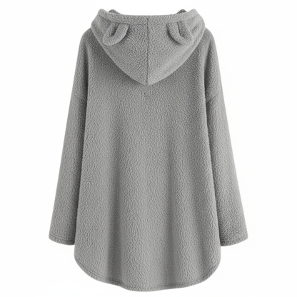 Cat Print Thermal Hoodie