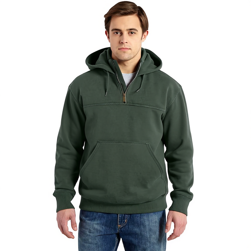 Men Rain Defender Quarter Zip Hoodies