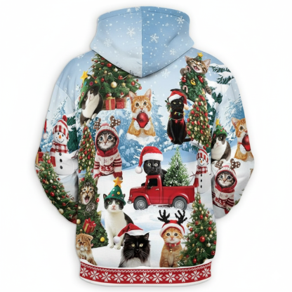 Christmas Santa Claus All Over Print Hoodie