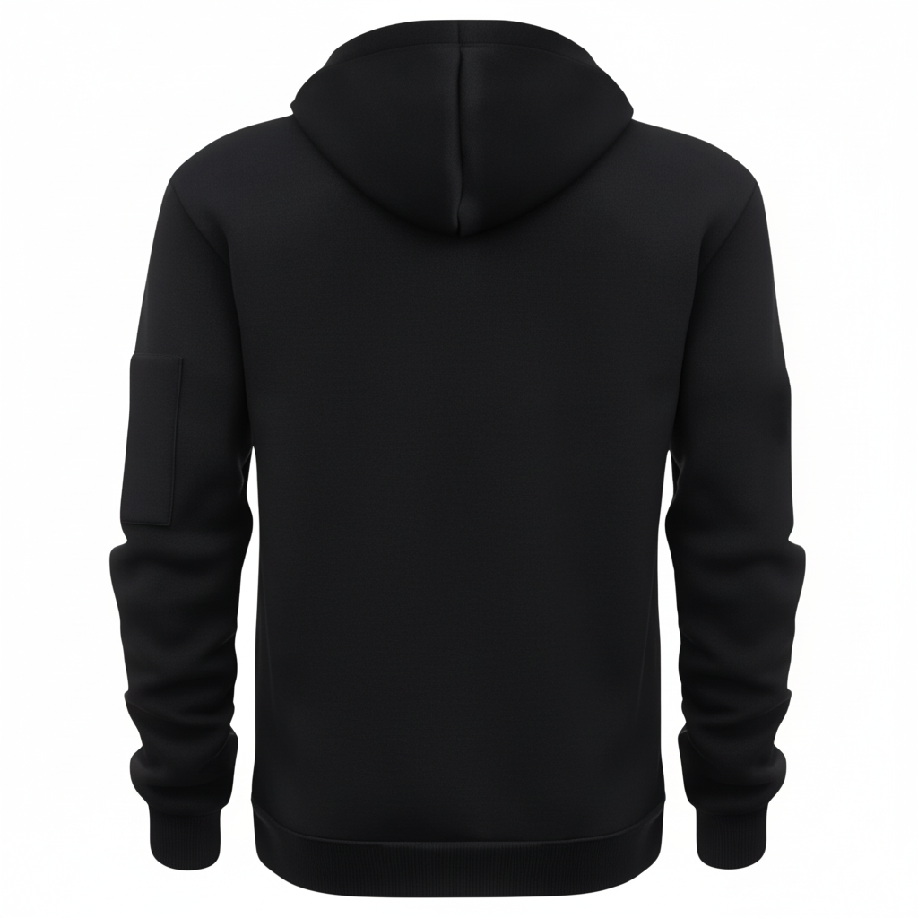 Casual Zip Up Hoodie With Kangaroo Pocket