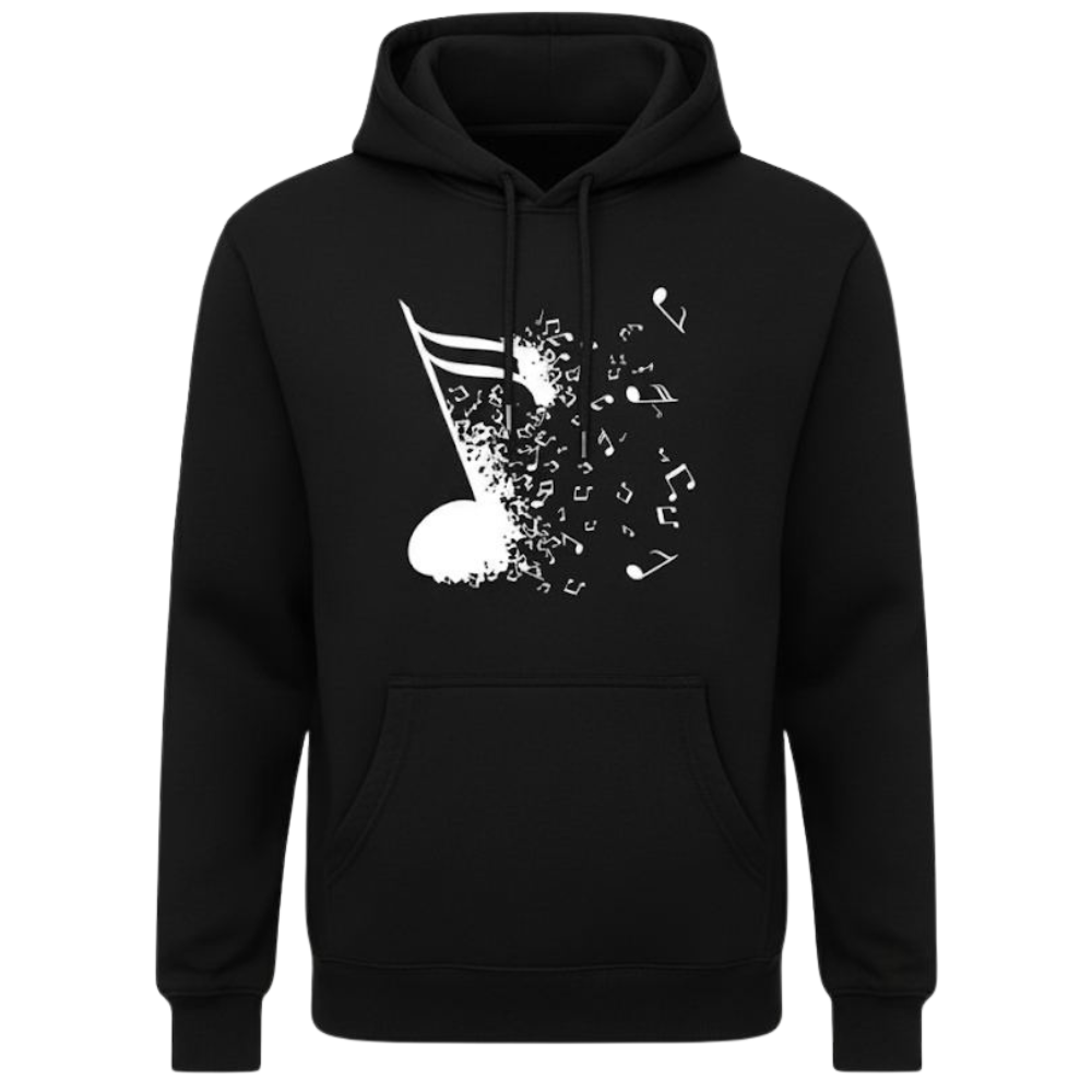 Music Note Pattern Hoodie