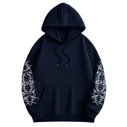 Men Gothic Punk Streetwear Hooded Sweatshirt