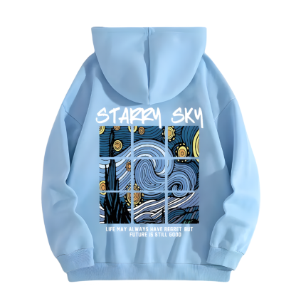 Drawstring Casual Hooded Sweatshirt