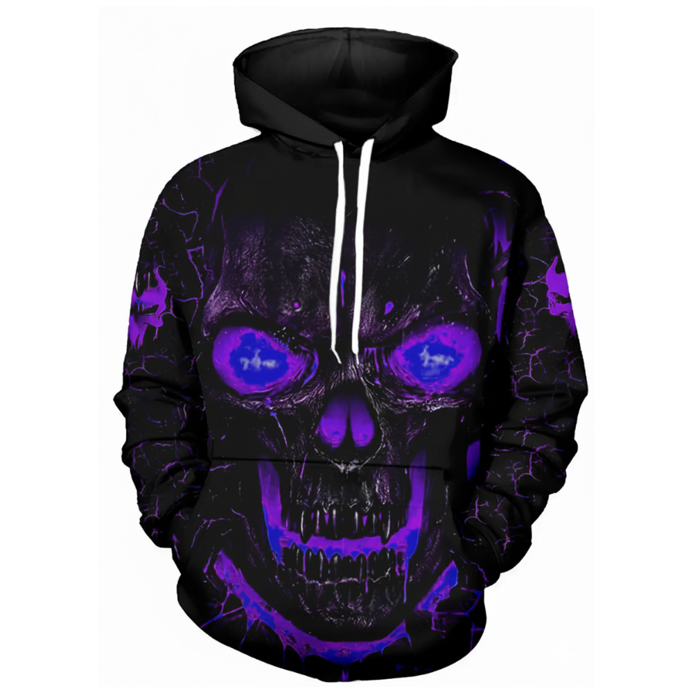 Intimidating Casual Pullover Hoodie For Halloween For Men