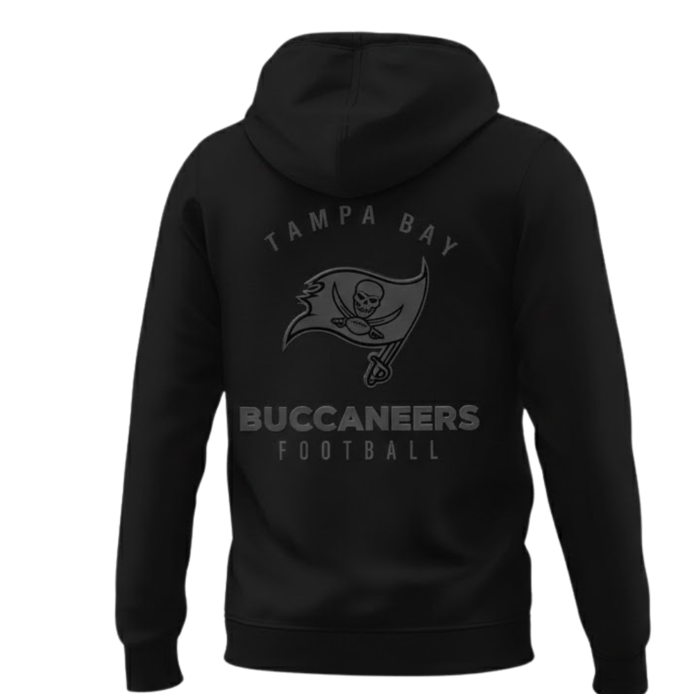Buccaneers Back In Black Hoodie