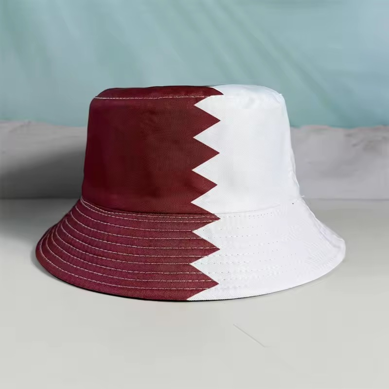 Qatar Football Fan Outdoor Fisherman Style Hat