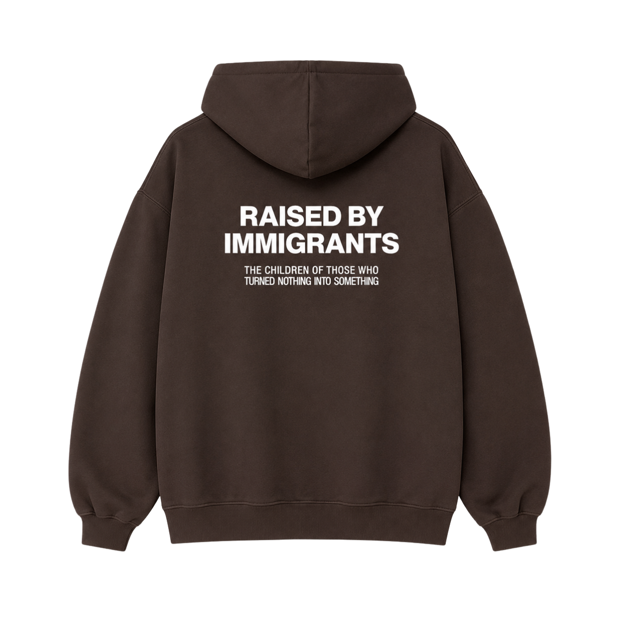 Raised By Immigrants Graphic Printed Hoodie For Women