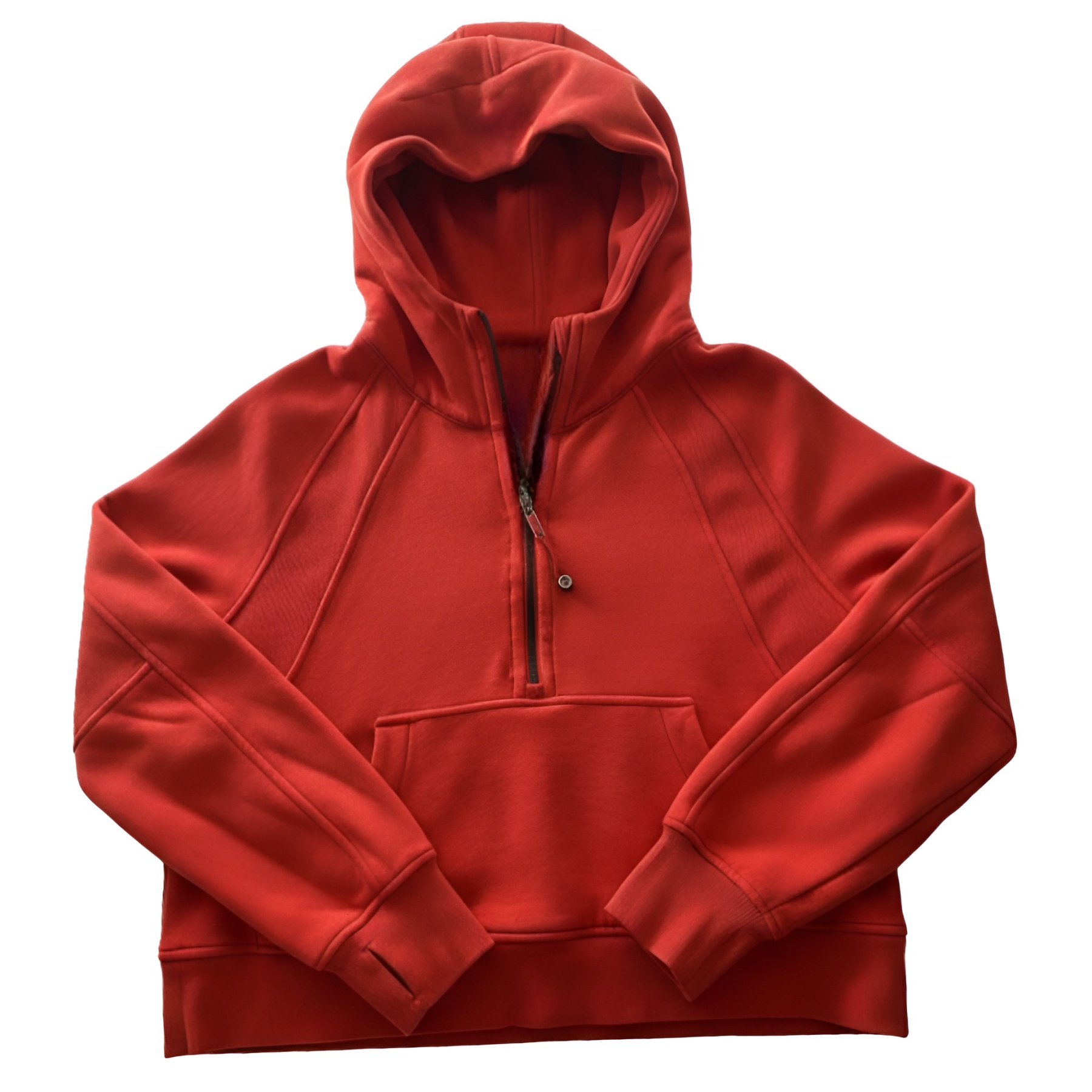 Oversized Half Zip Hooded Sweatshirt