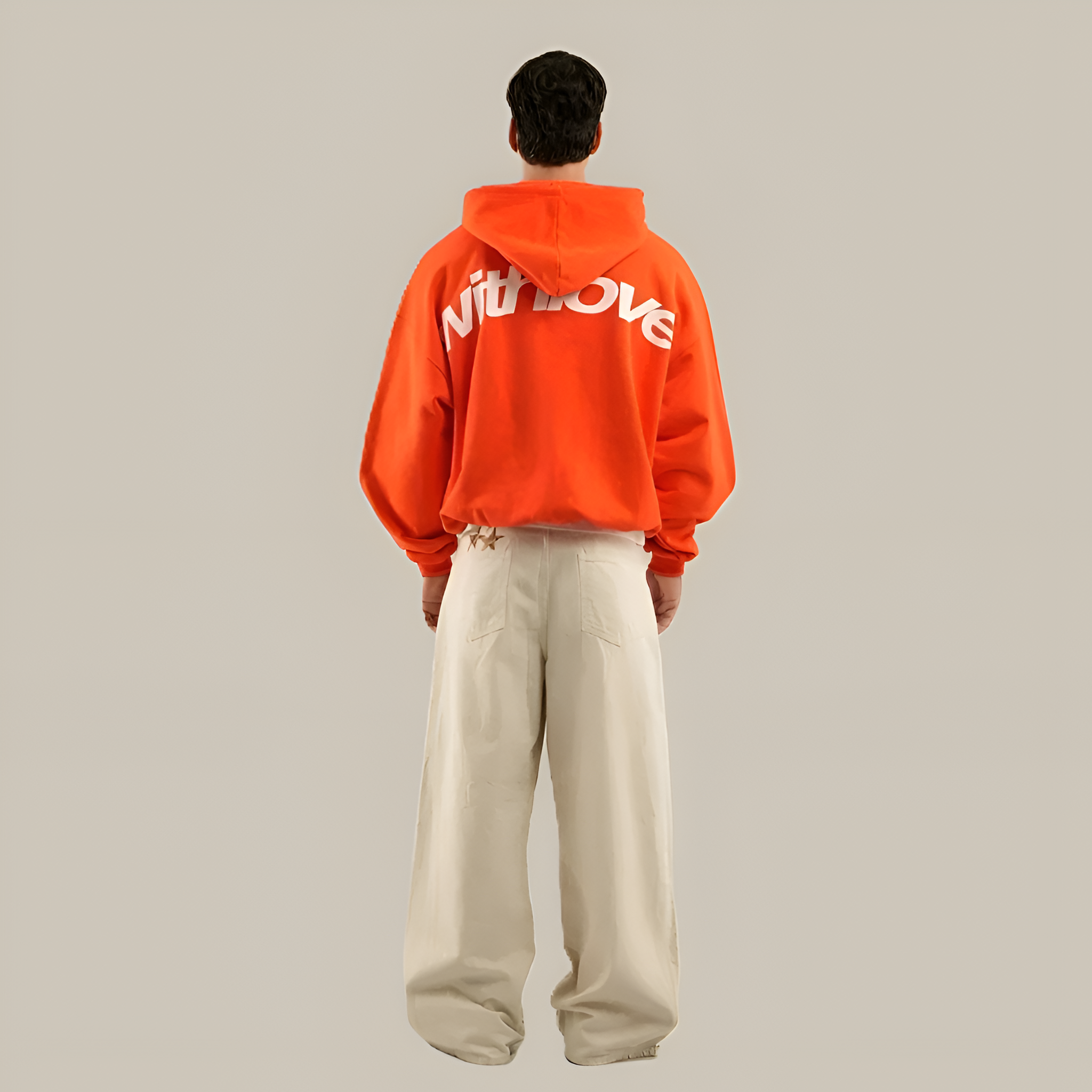 Letter Graphic Hooded Sweatshirt For Men