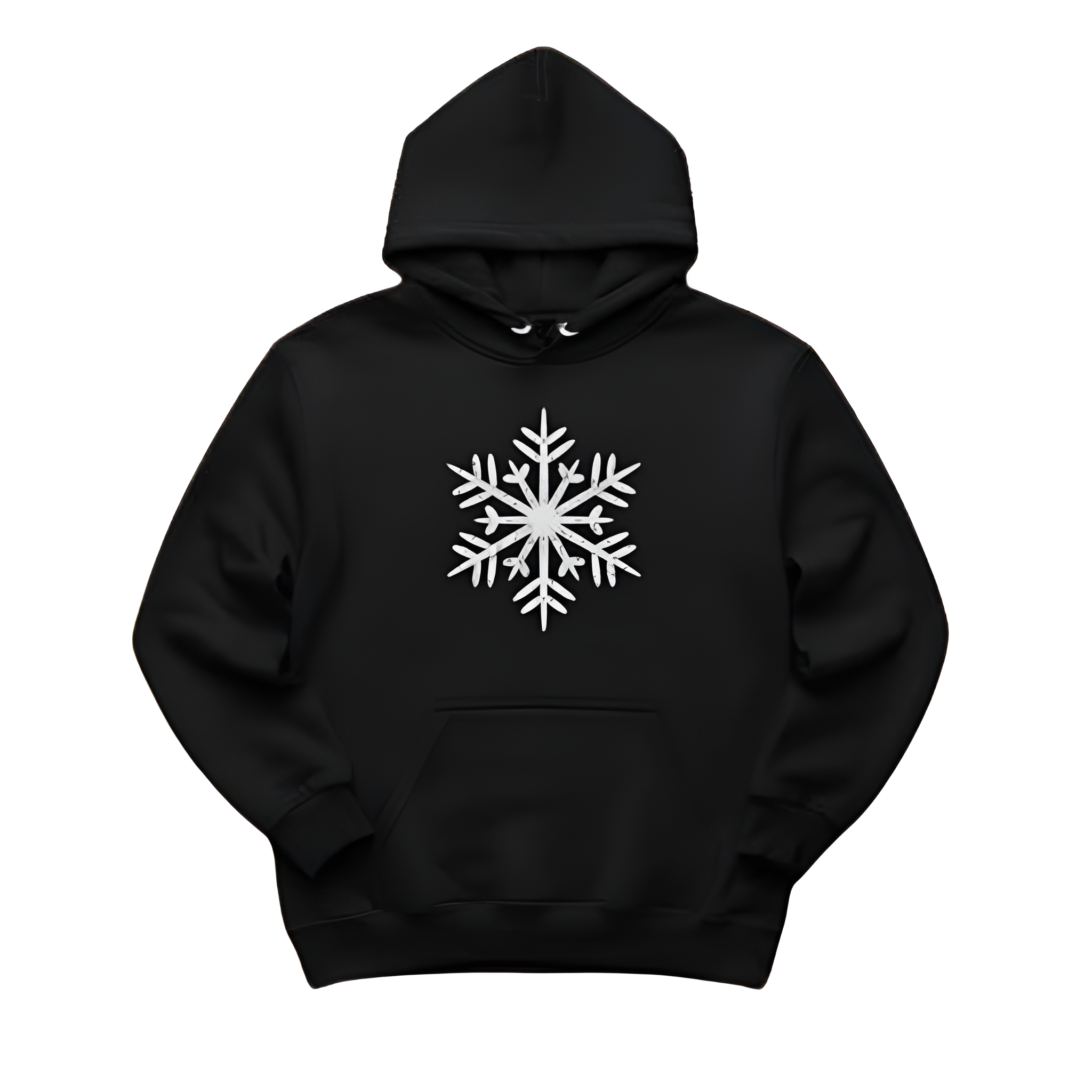 Christmas Snowflake Graphic Print Hoodie For Women