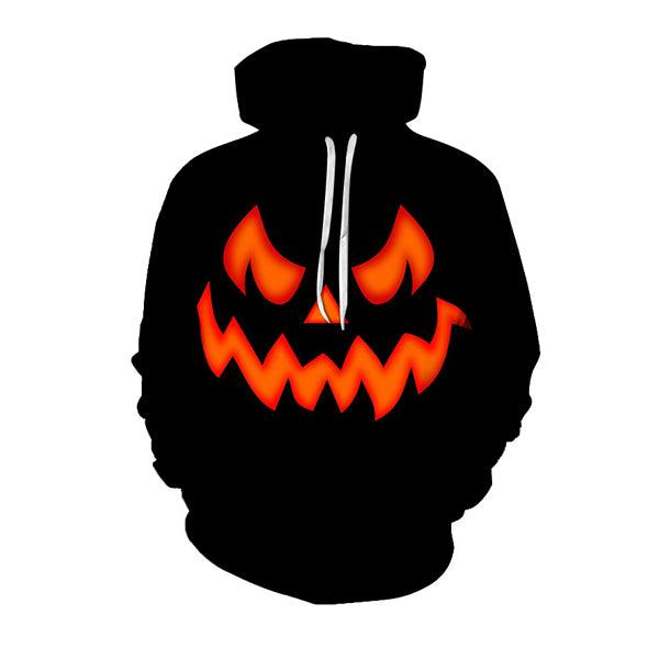 Halloween Black Pumpkin Face 3D Hoodie-My 3D Hoodie