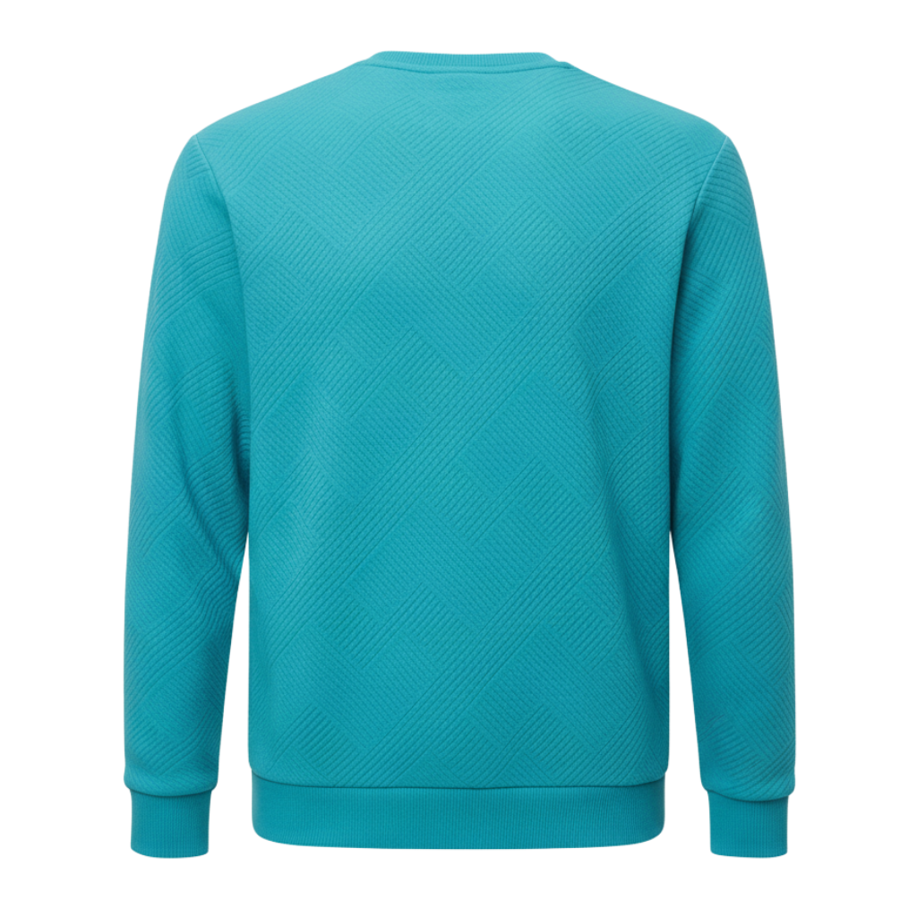 Geometric Pattern Crewneck Men Sweatshirt