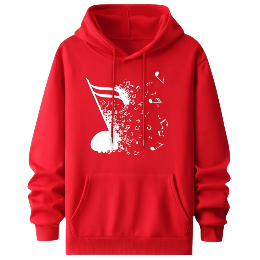 Music Note Trendy Pattern Hoodie