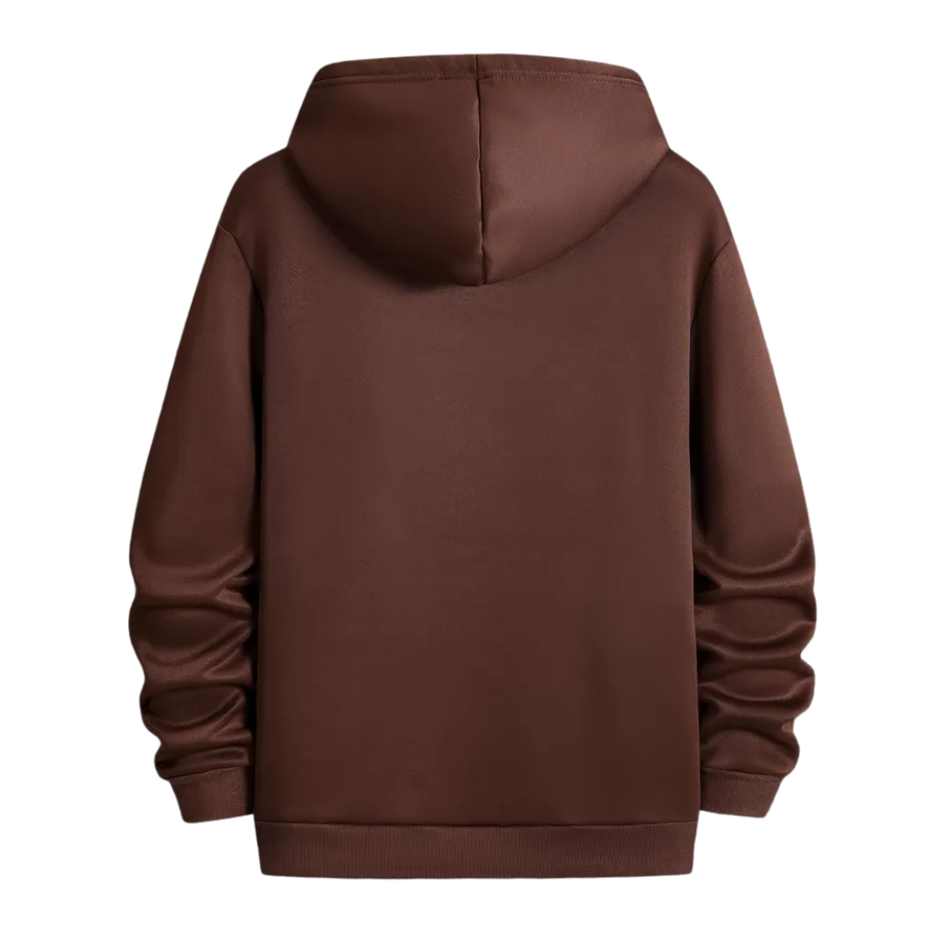 Men Geometric Print Hooded Sweatshirt