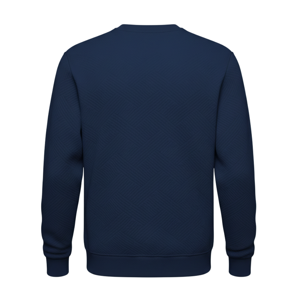 Geometric Pattern Crewneck Men Sweatshirt