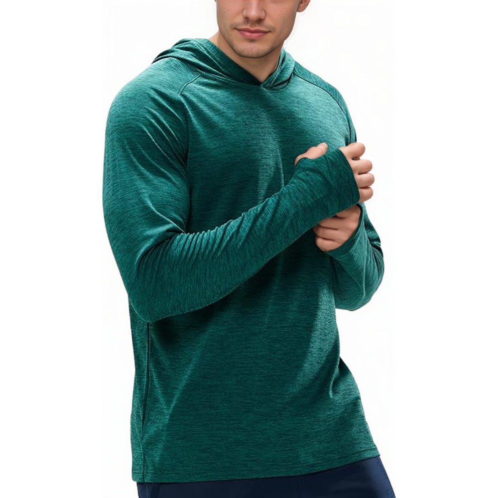 Mens UPF 50 Plus Sun Protection Long Sleeve Hoodie